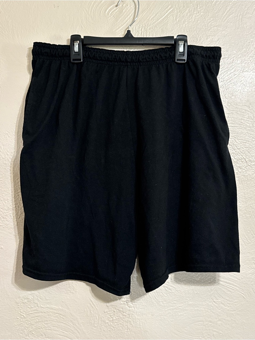 Athletic Works Black Men's Sport Shorts with Elastic Waistband 0065